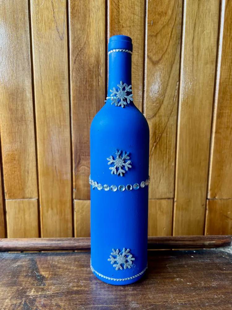 Botella Invernal "Copos de Nieve"