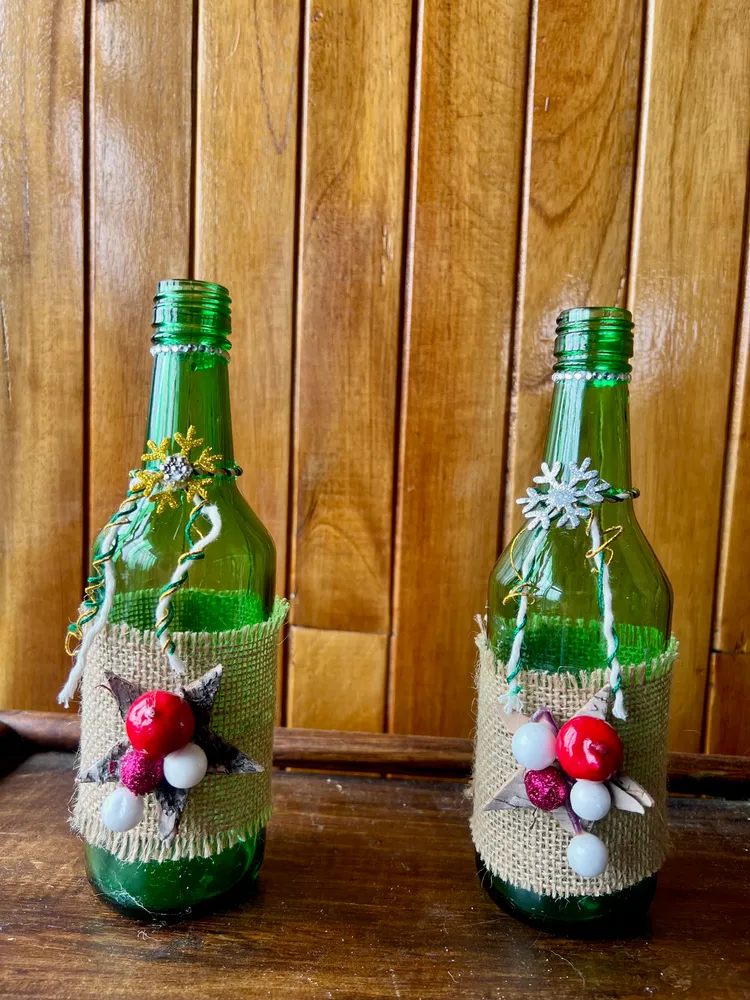 Botella Rústica "Estrella de Papel"