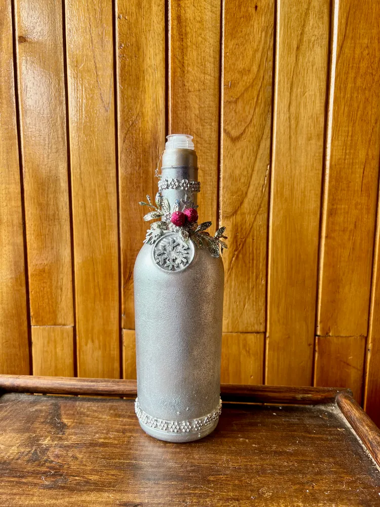 Botella Elegante "Invierno Plateado"